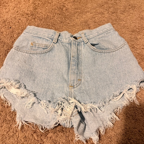 Lee Frayed Denim Shorts - Picture 1 of 2